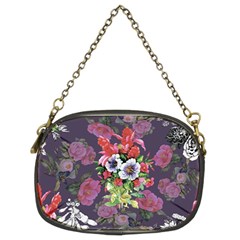 Purple Flowers Chain Purse (two Sides) by goljakoff