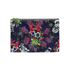 Purple Flowers Cosmetic Bag (medium) by goljakoff