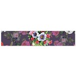 Purple flowers Small Flano Scarf Front