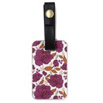 Pink flowers Luggage Tag (one side) Front