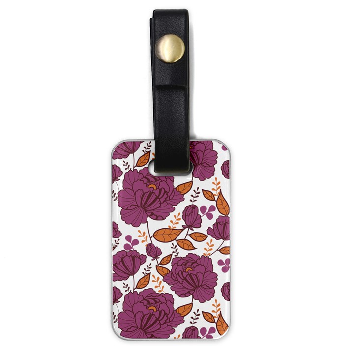 Pink flowers Luggage Tag (one side)