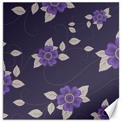 Purple Flowers Canvas 20  X 20  by goljakoff