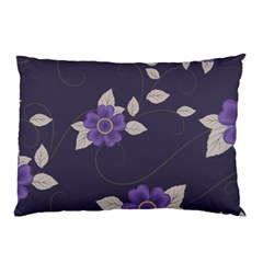 Purple Flowers Pillow Case by goljakoff