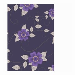 Purple Flowers Small Garden Flag (two Sides) by goljakoff