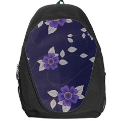 Purple Flowers Backpack Bag by goljakoff