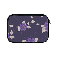 Purple Flowers Apple Ipad Mini Zipper Cases by goljakoff