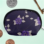 Purple flowers Accessory Pouch (Medium) Front