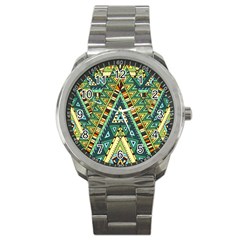 Native Mandala Sport Metal Watch by goljakoff