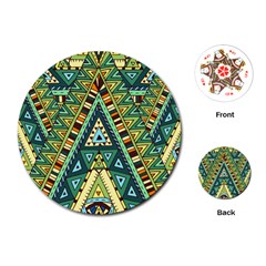 Native Mandala Playing Cards Single Design (round) by goljakoff