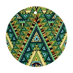 Native Mandala Round Ornament (two Sides) by goljakoff