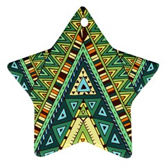 Native Mandala Star Ornament (two Sides) by goljakoff