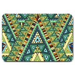 Native Mandala Large Doormat  by goljakoff