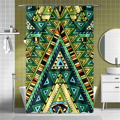 Native Mandala Shower Curtain 48  X 72  (small)  by goljakoff