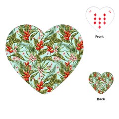 Spring Flora Playing Cards Single Design (heart) by goljakoff