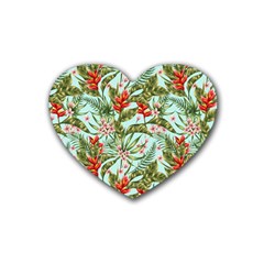 Spring Flora Rubber Coaster (heart)  by goljakoff