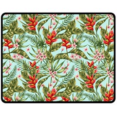 Spring Flora Double Sided Fleece Blanket (medium)  by goljakoff