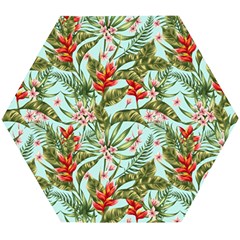 Spring Flora Wooden Puzzle Hexagon by goljakoff