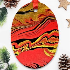 Warrior Spirit Oval Ornament (two Sides) by BrenZenCreations