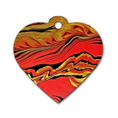 Warrior Spirit Dog Tag Heart (two Sides) by BrenZenCreations