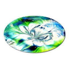 1lily Duvet Oval Magnet by BrenZenCreations