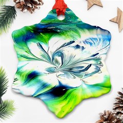 1lily Duvet Snowflake Ornament (two Sides)