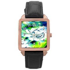 1lily Duvet Rose Gold Leather Watch  by BrenZenCreations