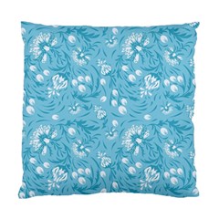 Blue White Flowers Standard Cushion Case (one Side) by Eskimos