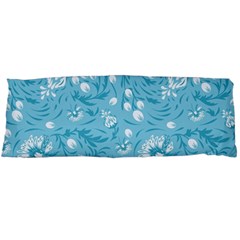 Blue White Flowers Body Pillow Case (dakimakura) by Eskimos