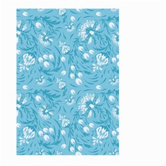 Blue White Flowers Large Garden Flag (two Sides) by Eskimos