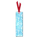 Blue white flowers Small Book Marks Front