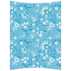 Blue White Flowers Back Support Cushion by Eskimos