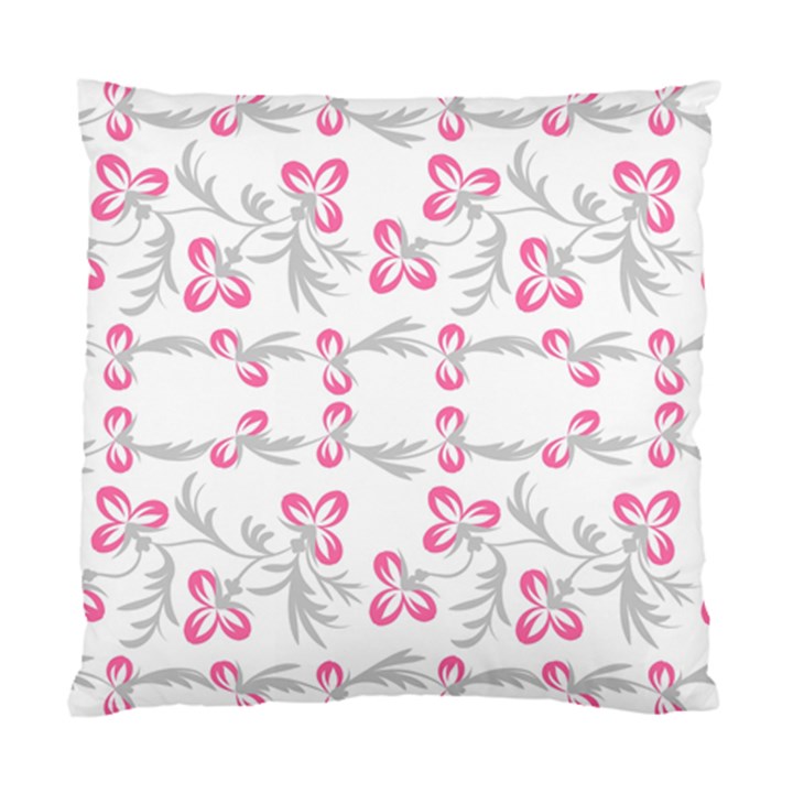 Pink folk flowers Standard Cushion Case (Two Sides)