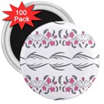 Folk ornament 3  Magnets (100 pack) Front