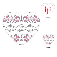 Folk Ornament Playing Cards Single Design (heart)