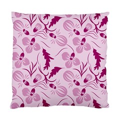 Dark Pink Flowers Standard Cushion Case (two Sides) by Eskimos