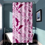 Dark pink flowers Shower Curtain 36  x 72  (Stall)  Curtain(36 X72 ) - 33.26 x66.24  Curtain(36 X72 )