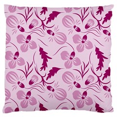 Dark Pink Flowers Standard Flano Cushion Case (one Side) by Eskimos