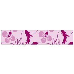 Dark Pink Flowers Small Flano Scarf by Eskimos