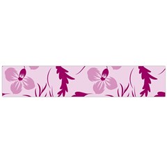 Dark Pink Flowers Large Flano Scarf  by Eskimos