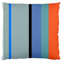 Stripes Large Cushion Case (two Sided)  by grafikamaria