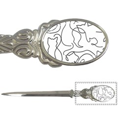 Cats Line Art  Letter Opener by Sobalvarro