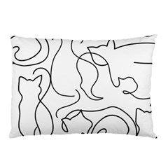 Cats Line Art  Pillow Case