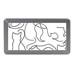 Cats Line Art  Memory Card Reader (mini) by Sobalvarro