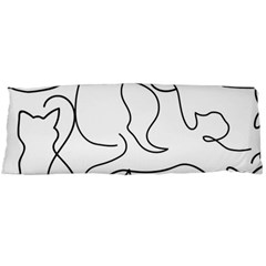 Cats Line Art  Body Pillow Case (dakimakura) by Sobalvarro