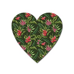 Tropical Flowers Heart Magnet by goljakoff