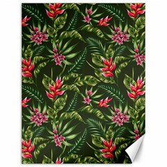 Tropical Flowers Canvas 12  X 16  by goljakoff