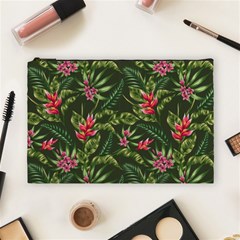 Tropical Flowers Cosmetic Bag (large) by goljakoff