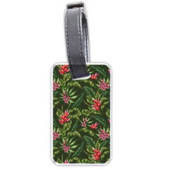 Tropical Flowers Luggage Tag (one Side) by goljakoff