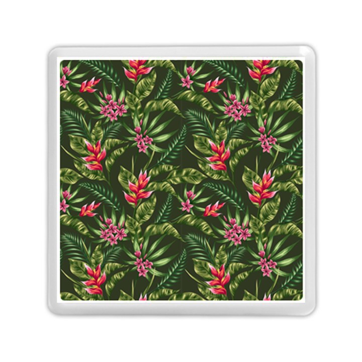 Tropical flowers Memory Card Reader (Square)