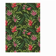 Tropical Flowers Large Garden Flag (two Sides) by goljakoff